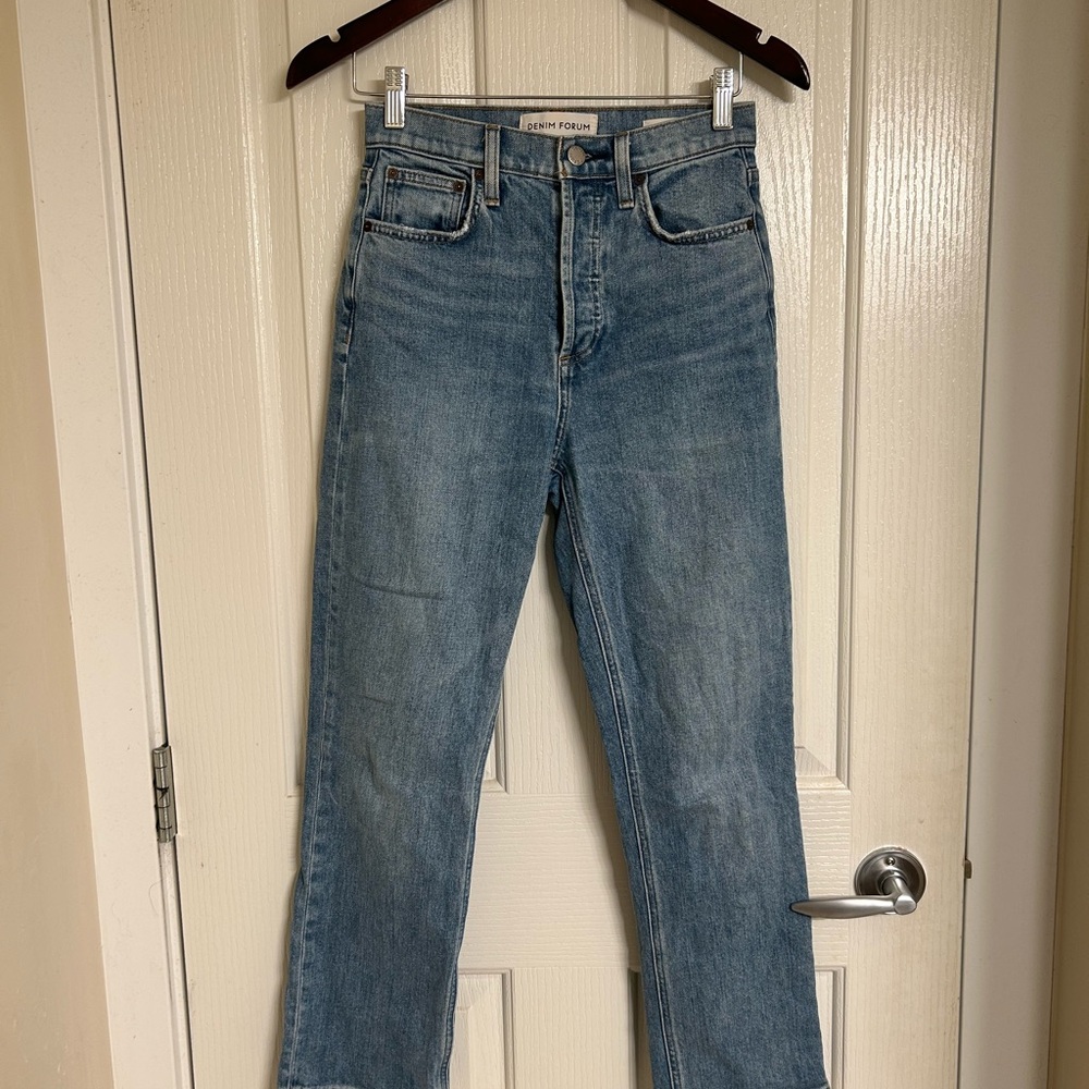 Denim Forum Arlo Straight Leg Jeans 28L